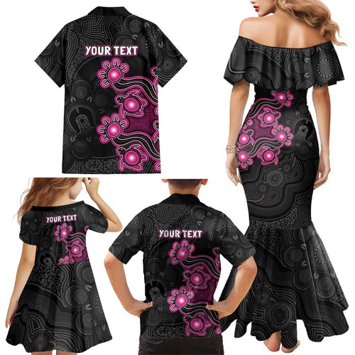 Personalised Sydney Sixers NAIDOC Week 2026 Family Matching Mermaid Dress and Hawaiian Shirt Sea Turtles Aboriginal Art