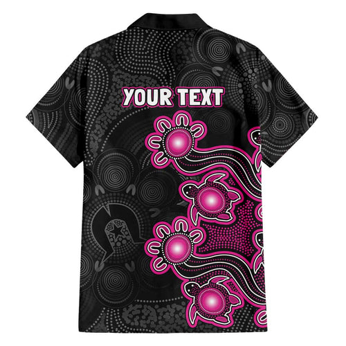 Personalised Sydney Sixers NAIDOC Week 2026 Family Matching Off Shoulder Short Dress and Hawaiian Shirt Sea Turtles Aboriginal Art