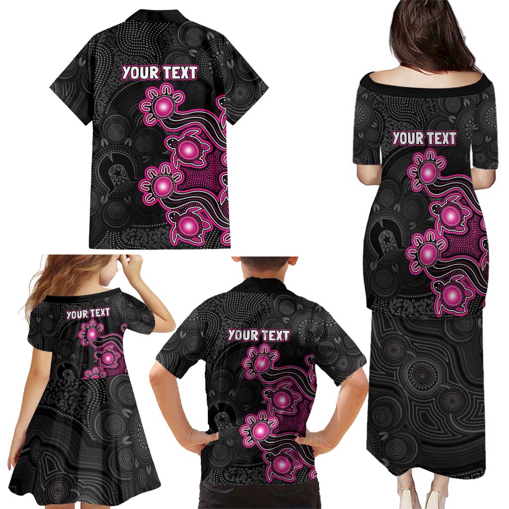 Personalised Sydney Sixers NAIDOC Week 2026 Family Matching Puletasi and Hawaiian Shirt Sea Turtles Aboriginal Art