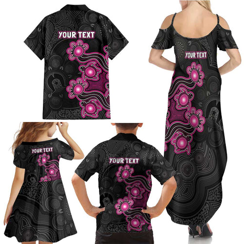Personalised Sydney Sixers NAIDOC Week 2026 Family Matching Summer Maxi Dress and Hawaiian Shirt Sea Turtles Aboriginal Art