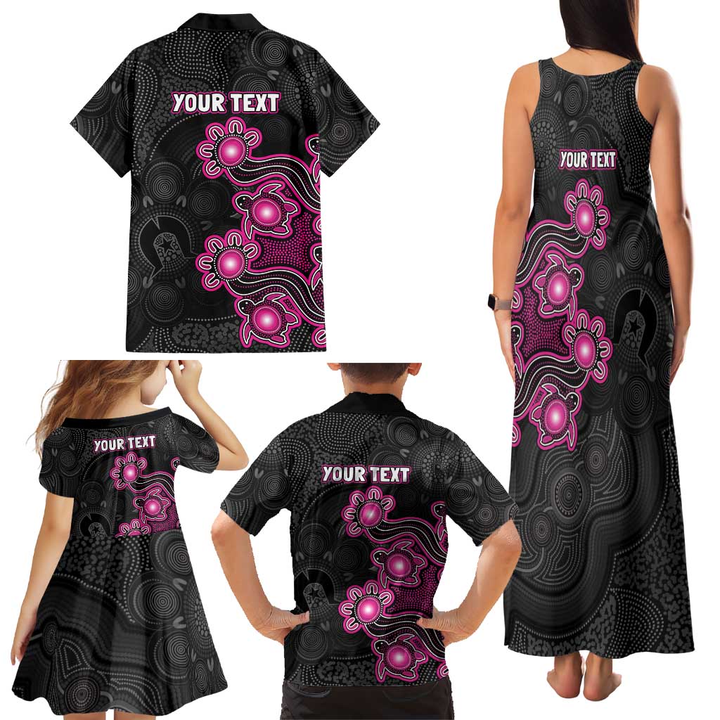 Personalised Sydney Sixers NAIDOC Week 2026 Family Matching Tank Maxi Dress and Hawaiian Shirt Sea Turtles Aboriginal Art