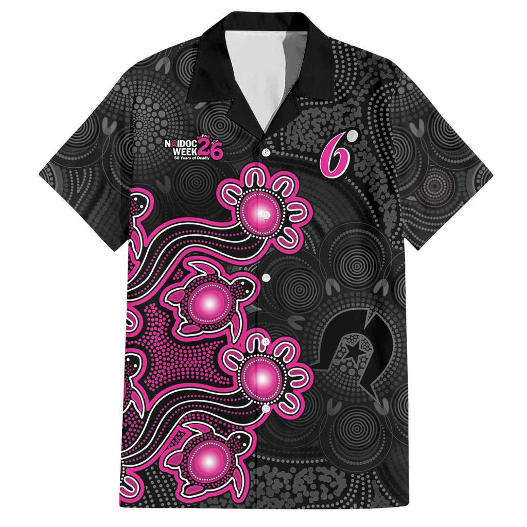 Personalised Sydney Sixers NAIDOC Week 2026 Hawaiian Shirt Sea Turtles Aboriginal Art