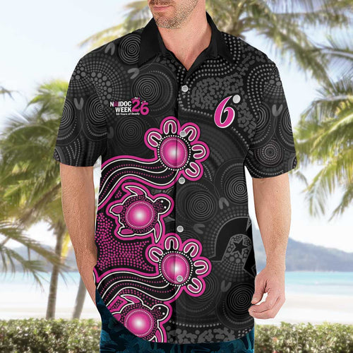 Personalised Sydney Sixers NAIDOC Week 2026 Hawaiian Shirt Sea Turtles Aboriginal Art