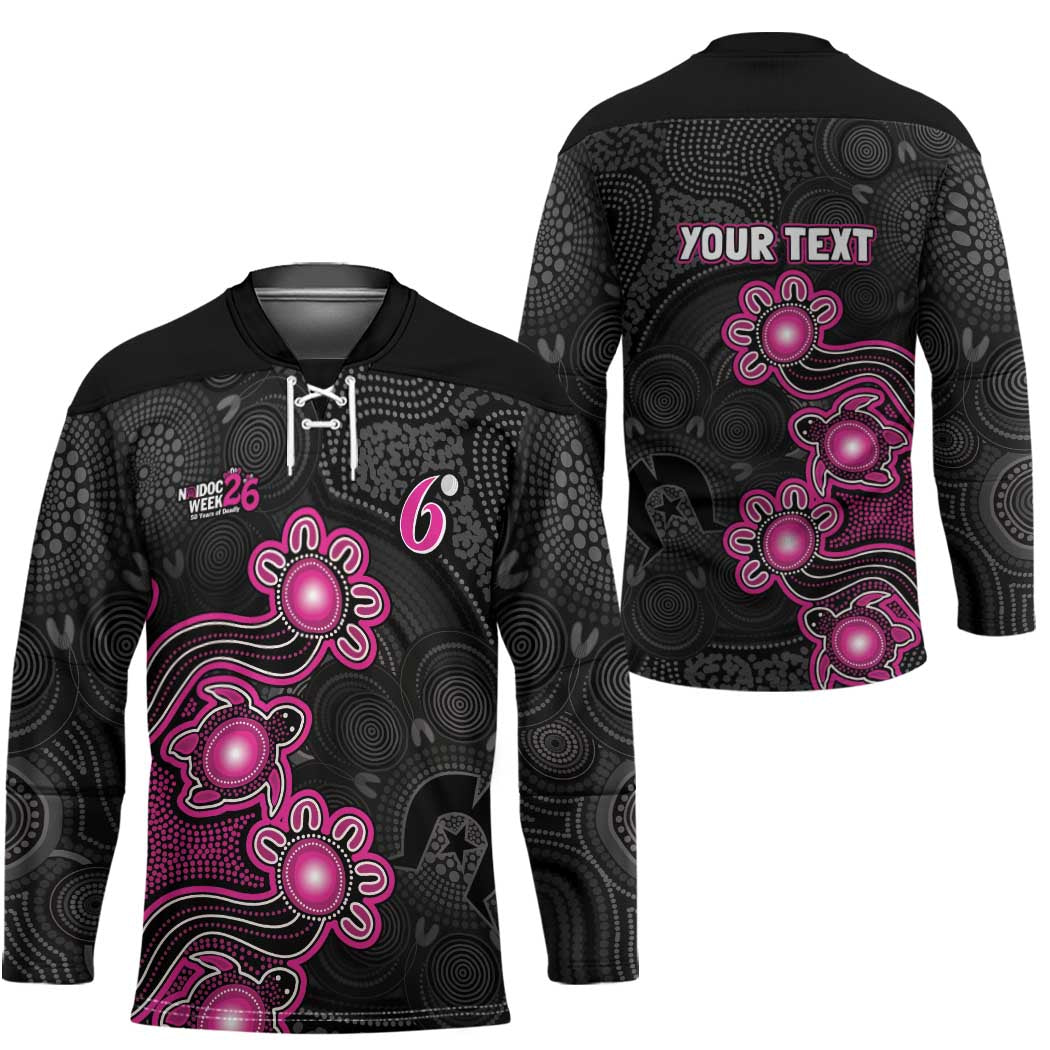 Personalised Sydney Sixers NAIDOC Week 2026 Hockey Jersey Sea Turtles Aboriginal Art