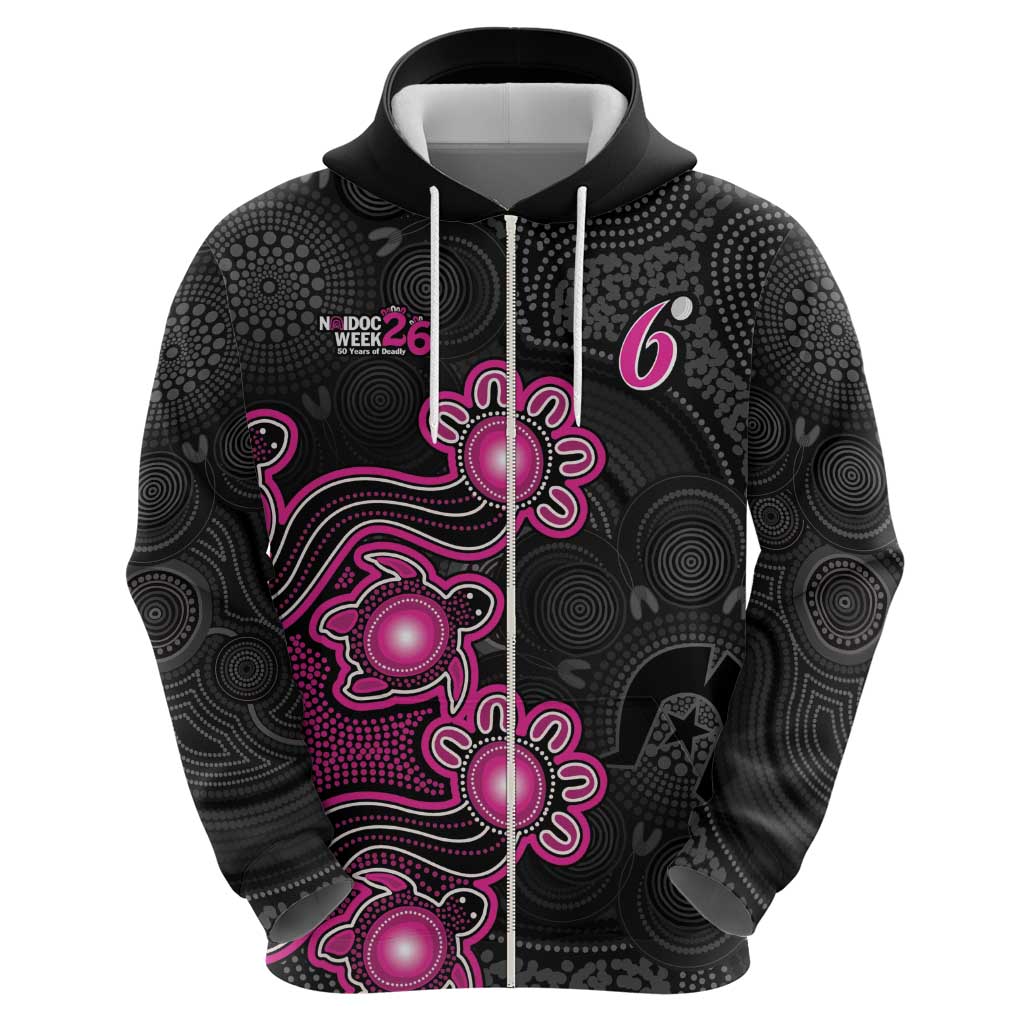 Personalised Sydney Sixers NAIDOC Week 2026 Hoodie Sea Turtles Aboriginal Art