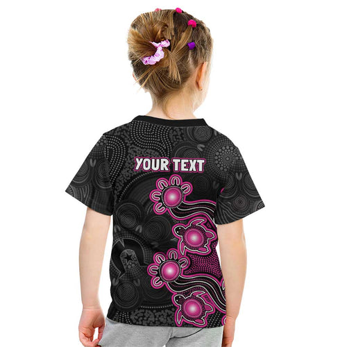 Personalised Sydney Sixers NAIDOC Week 2026 Kid T Shirt Sea Turtles Aboriginal Art