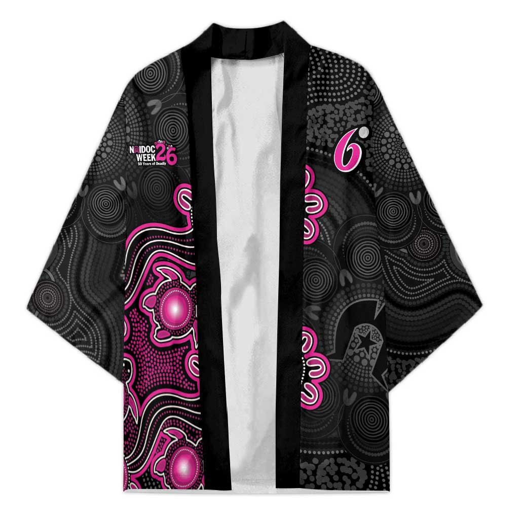 Personalised Sydney Sixers NAIDOC Week 2026 Kimono Sea Turtles Aboriginal Art