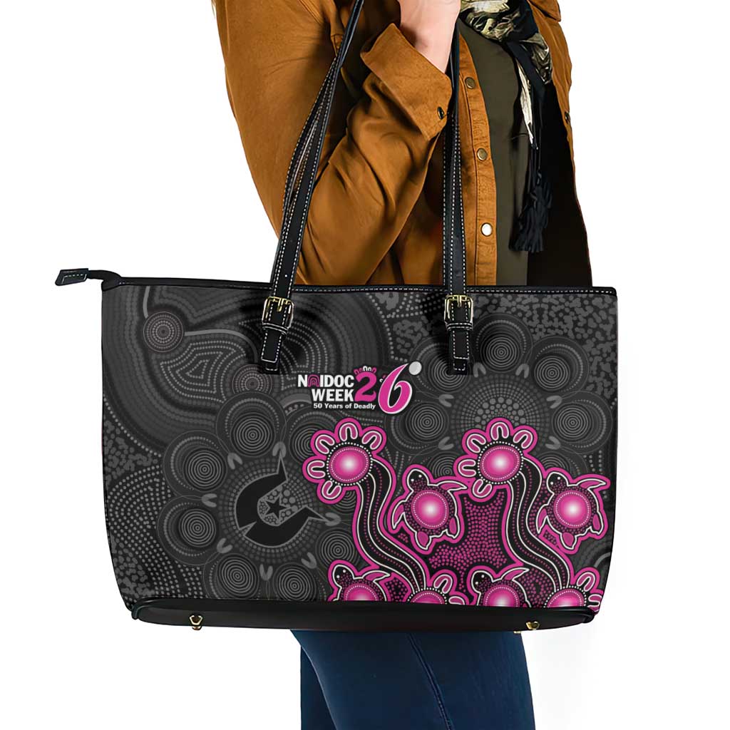 Sydney Sixers NAIDOC Week 2026 Leather Tote Bag Sea Turtles Aboriginal Art