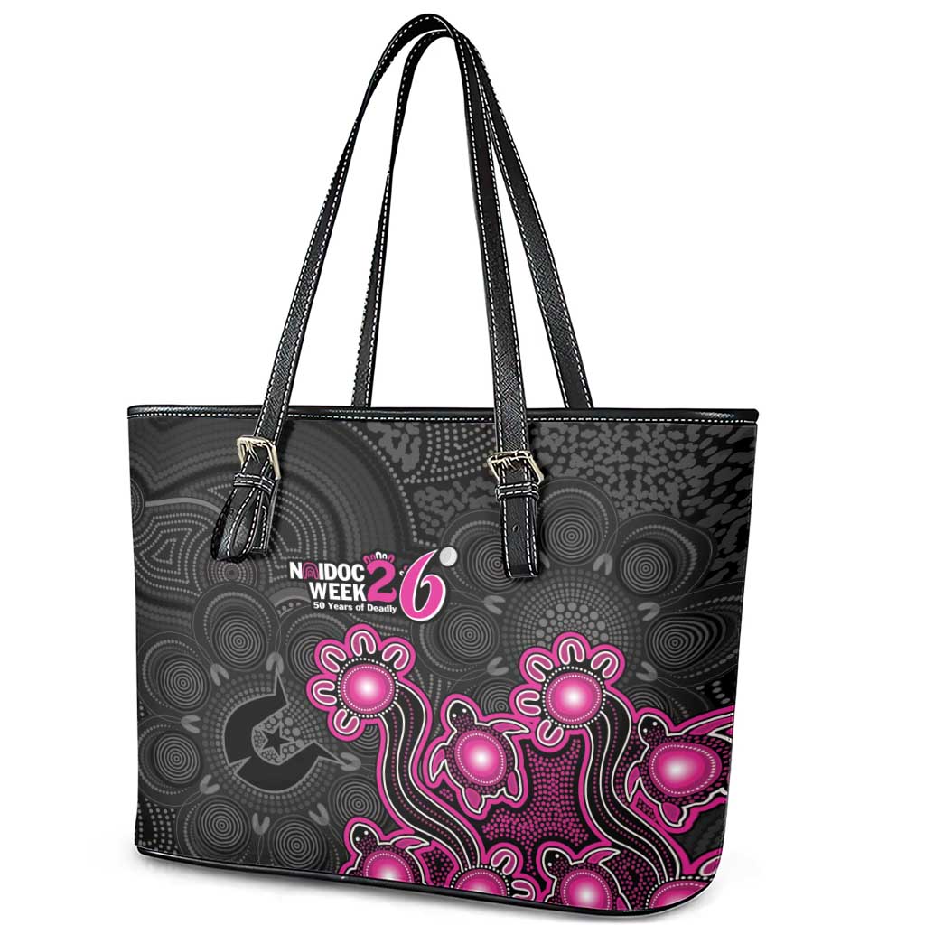 Sydney Sixers NAIDOC Week 2026 Leather Tote Bag Sea Turtles Aboriginal Art