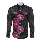 Personalised Sydney Sixers NAIDOC Week 2026 Long Sleeve Button Shirt Sea Turtles Aboriginal Art