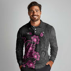 Personalised Sydney Sixers NAIDOC Week 2026 Long Sleeve Polo Shirt Sea Turtles Aboriginal Art