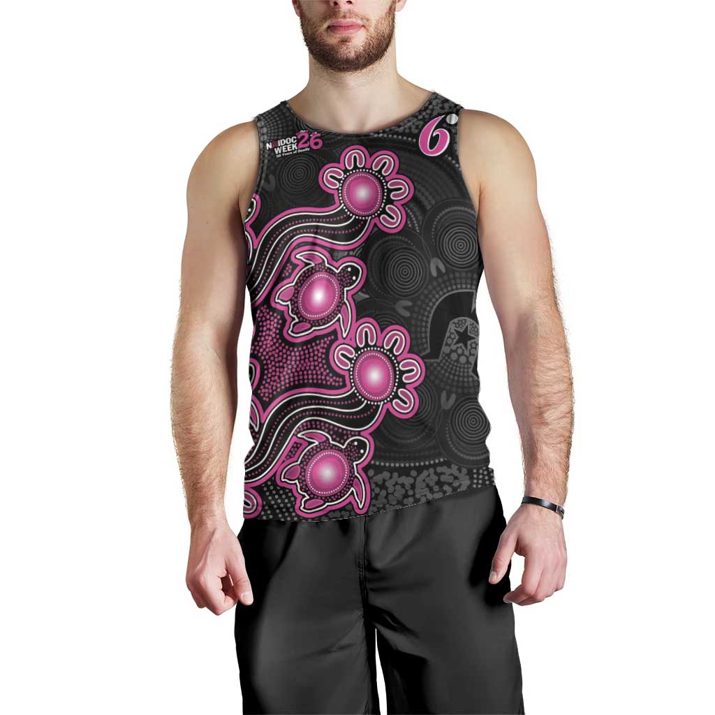 Personalised Sydney Sixers NAIDOC Week 2026 Men Tank Top Sea Turtles Aboriginal Art