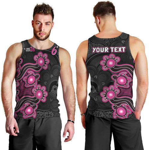 Personalised Sydney Sixers NAIDOC Week 2026 Men Tank Top Sea Turtles Aboriginal Art