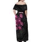 Personalised Sydney Sixers NAIDOC Week 2026 Off Shoulder Maxi Dress Sea Turtles Aboriginal Art