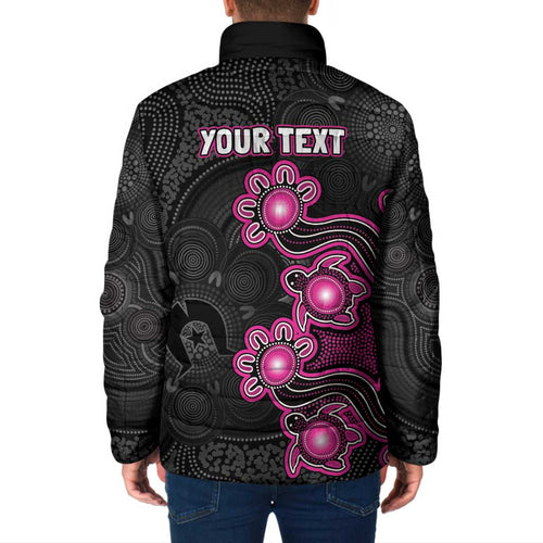 Personalised Sydney Sixers NAIDOC Week 2026 Padded Jacket Sea Turtles Aboriginal Art