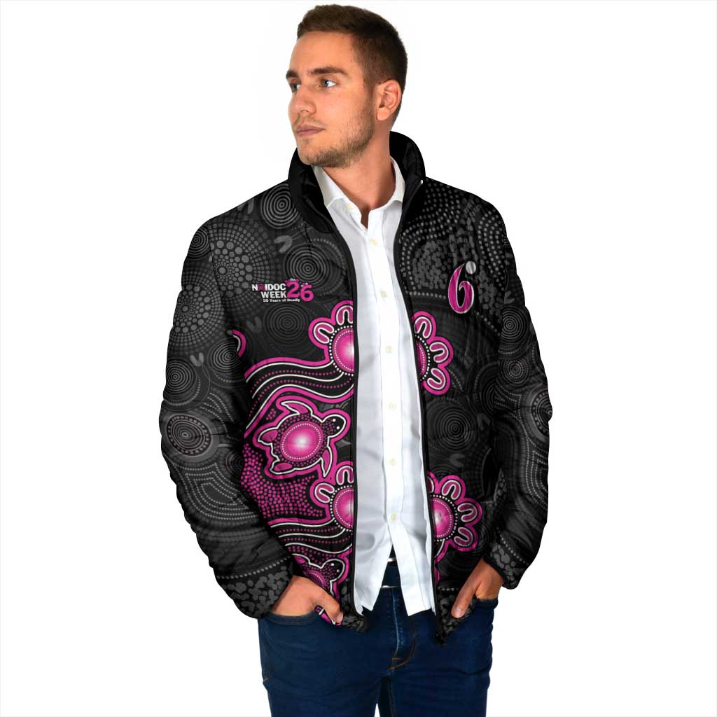 Personalised Sydney Sixers NAIDOC Week 2026 Padded Jacket Sea Turtles Aboriginal Art