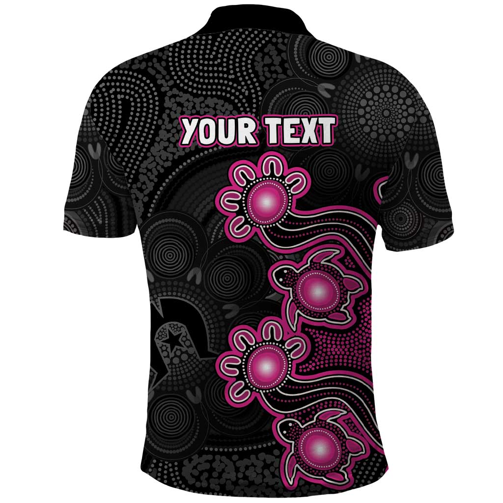 Personalised Sydney Sixers NAIDOC Week 2026 Polo Shirt Sea Turtles Aboriginal Art