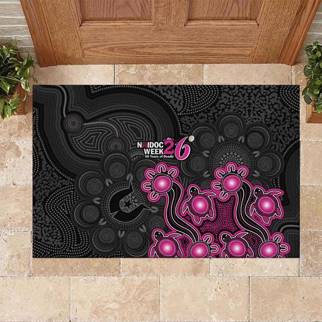 Sydney Sixers NAIDOC Week 2026 Rubber Doormat Sea Turtles Aboriginal Art
