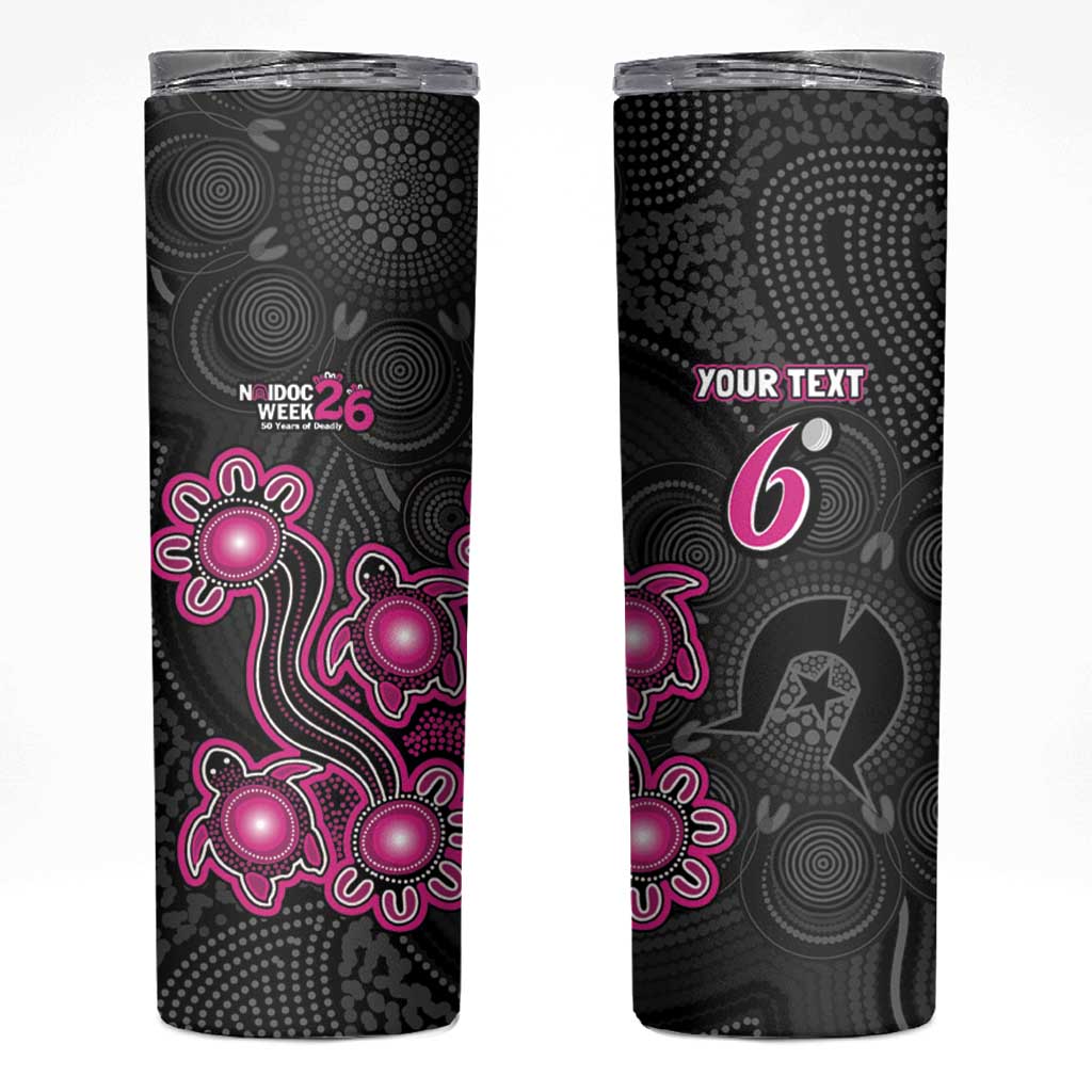 Personalised Sydney Sixers NAIDOC Week 2026 Skinny Tumbler Sea Turtles Aboriginal Art