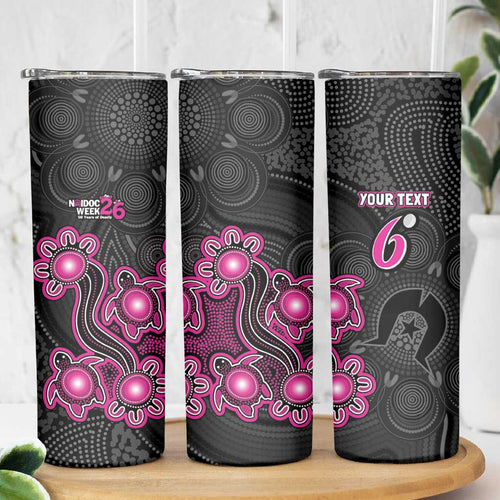 Personalised Sydney Sixers NAIDOC Week 2026 Skinny Tumbler Sea Turtles Aboriginal Art