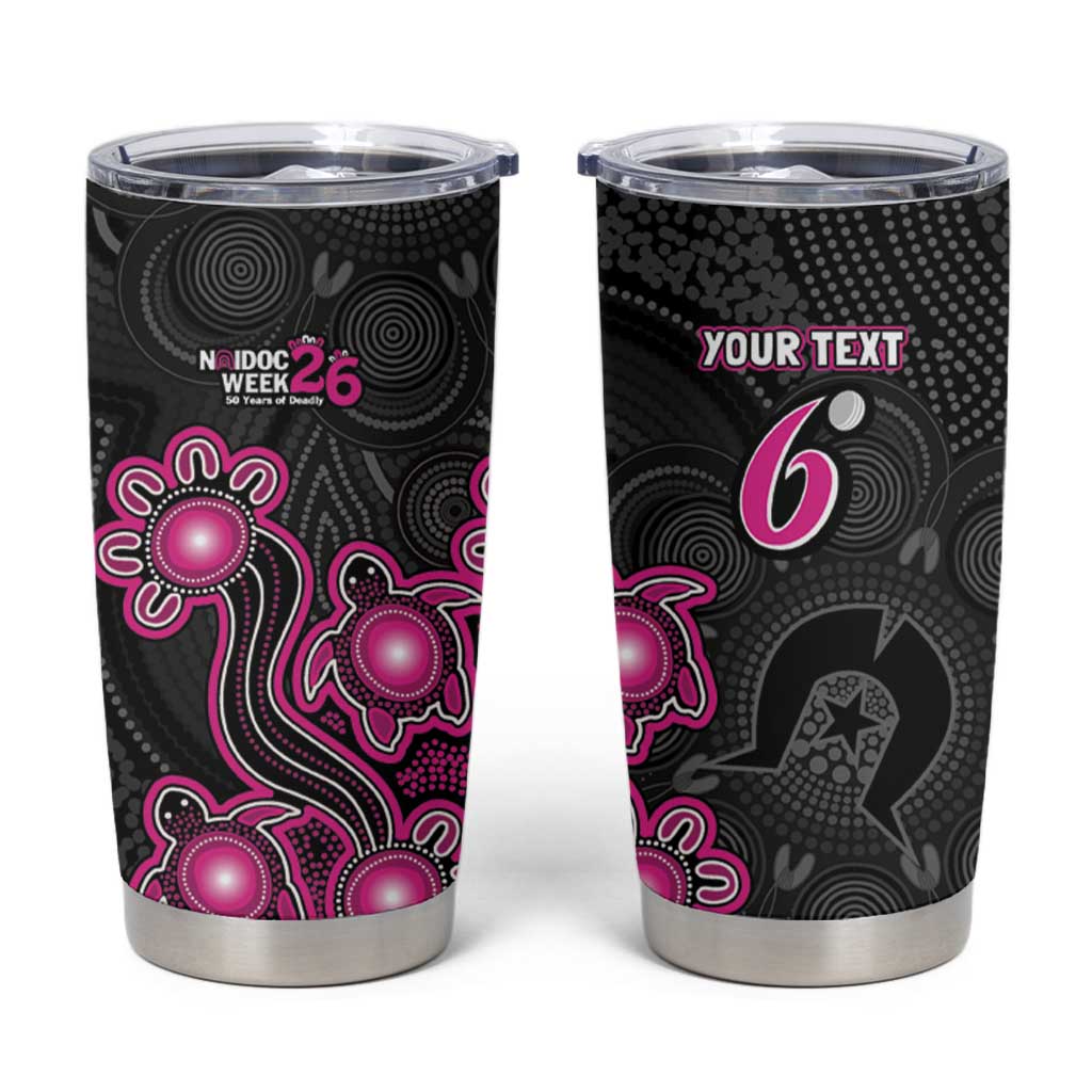 Personalised Sydney Sixers NAIDOC Week 2026 Tumbler Cup Sea Turtles Aboriginal Art