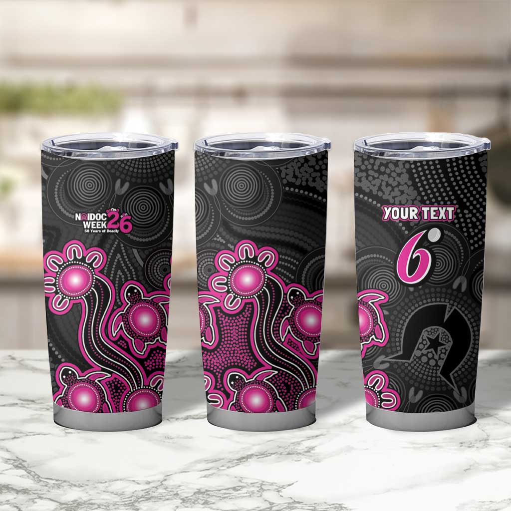 Personalised Sydney Sixers NAIDOC Week 2026 Tumbler Cup Sea Turtles Aboriginal Art