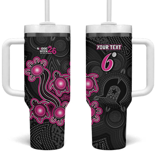 Personalised Sydney Sixers NAIDOC Week 2026 Tumbler With Handle Sea Turtles Aboriginal Art