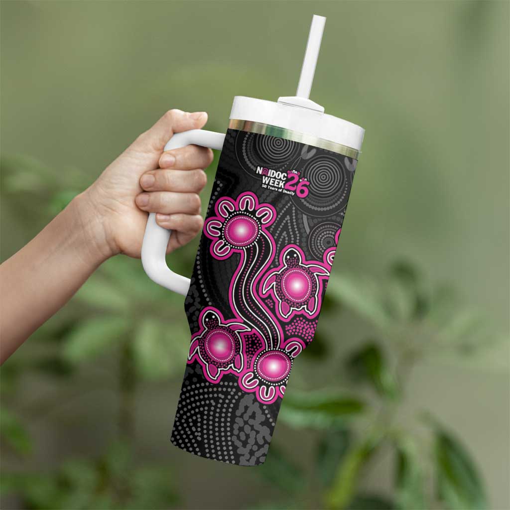 Personalised Sydney Sixers NAIDOC Week 2026 Tumbler With Handle Sea Turtles Aboriginal Art