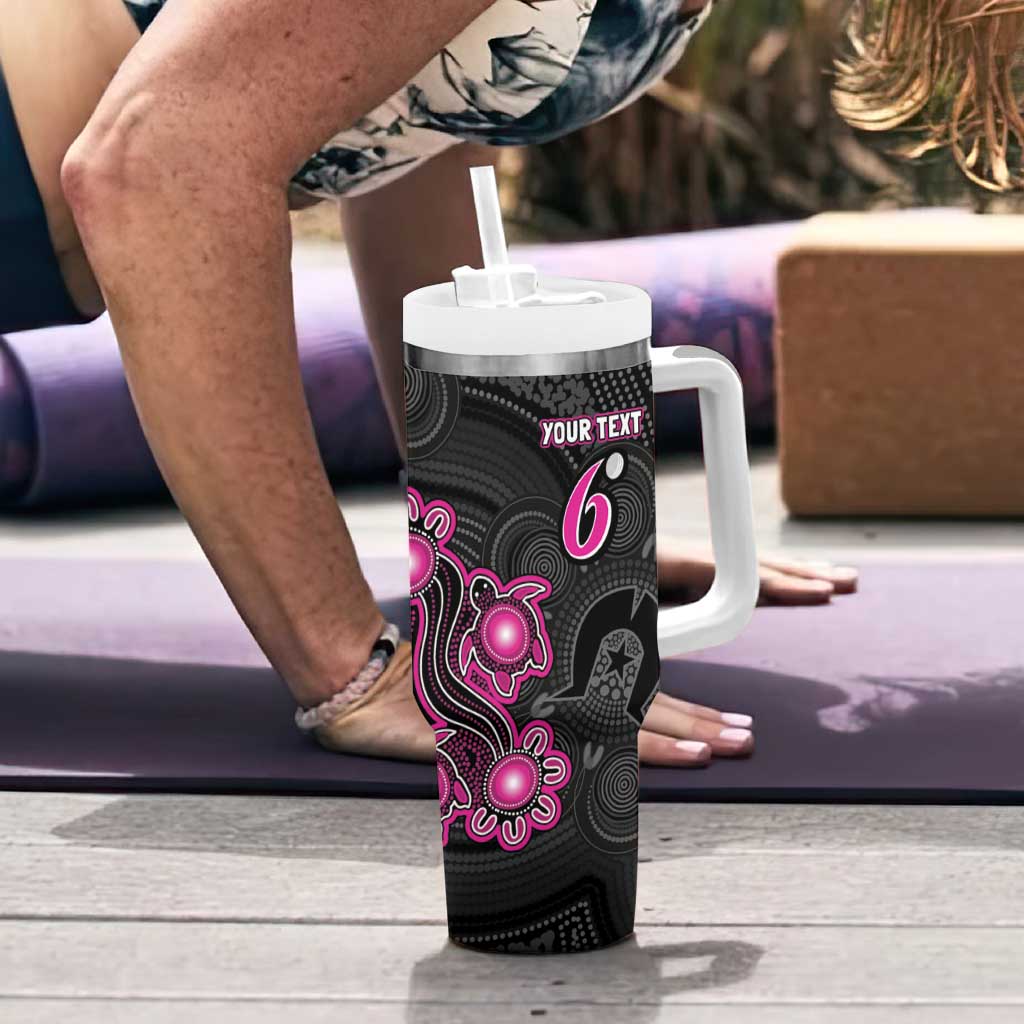 Personalised Sydney Sixers NAIDOC Week 2026 Tumbler With Handle Sea Turtles Aboriginal Art