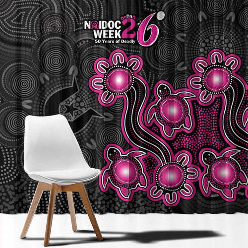 Sydney Sixers NAIDOC Week 2026 Window Curtain Sea Turtles Aboriginal Art