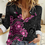Personalised Sydney Sixers NAIDOC Week 2026 Women Casual Shirt Sea Turtles Aboriginal Art