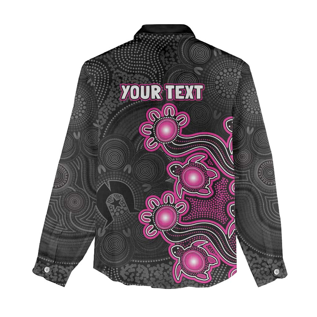Personalised Sydney Sixers NAIDOC Week 2026 Women Casual Shirt Sea Turtles Aboriginal Art
