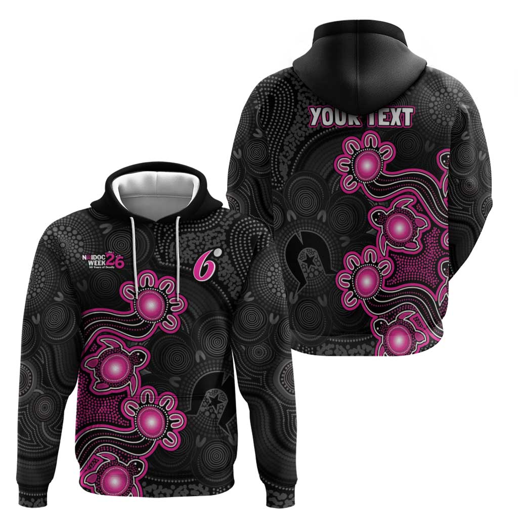 Personalised Sydney Sixers NAIDOC Week 2026 Zip Hoodie Sea Turtles Aboriginal Art