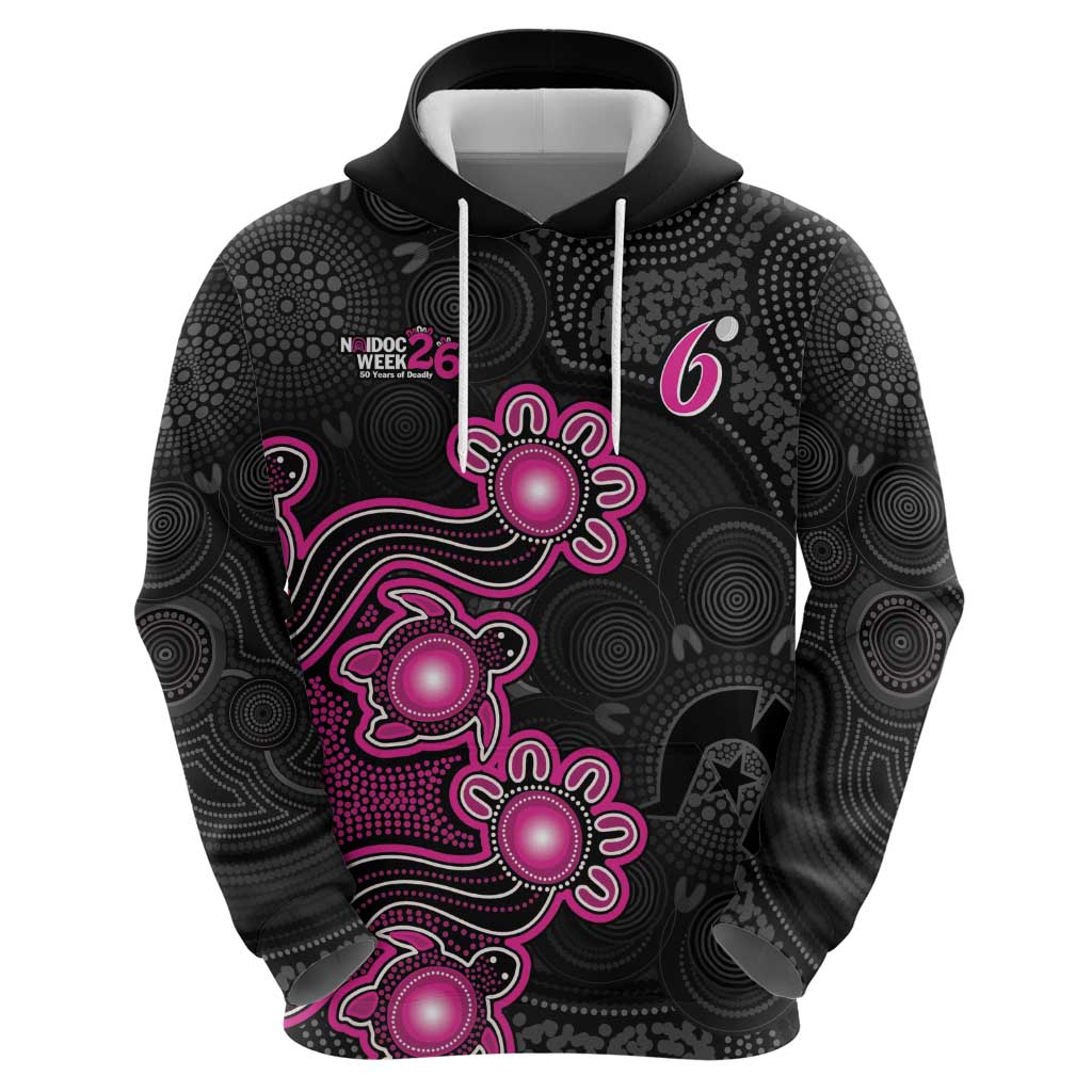 Personalised Sydney Sixers NAIDOC Week 2026 Zip Hoodie Sea Turtles Aboriginal Art