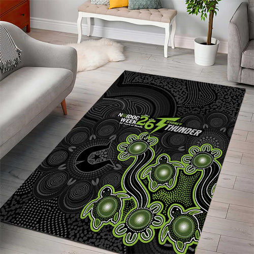 Sydney Thunder NAIDOC Week 2026 Area Rug Sea Turtles Aboriginal Art