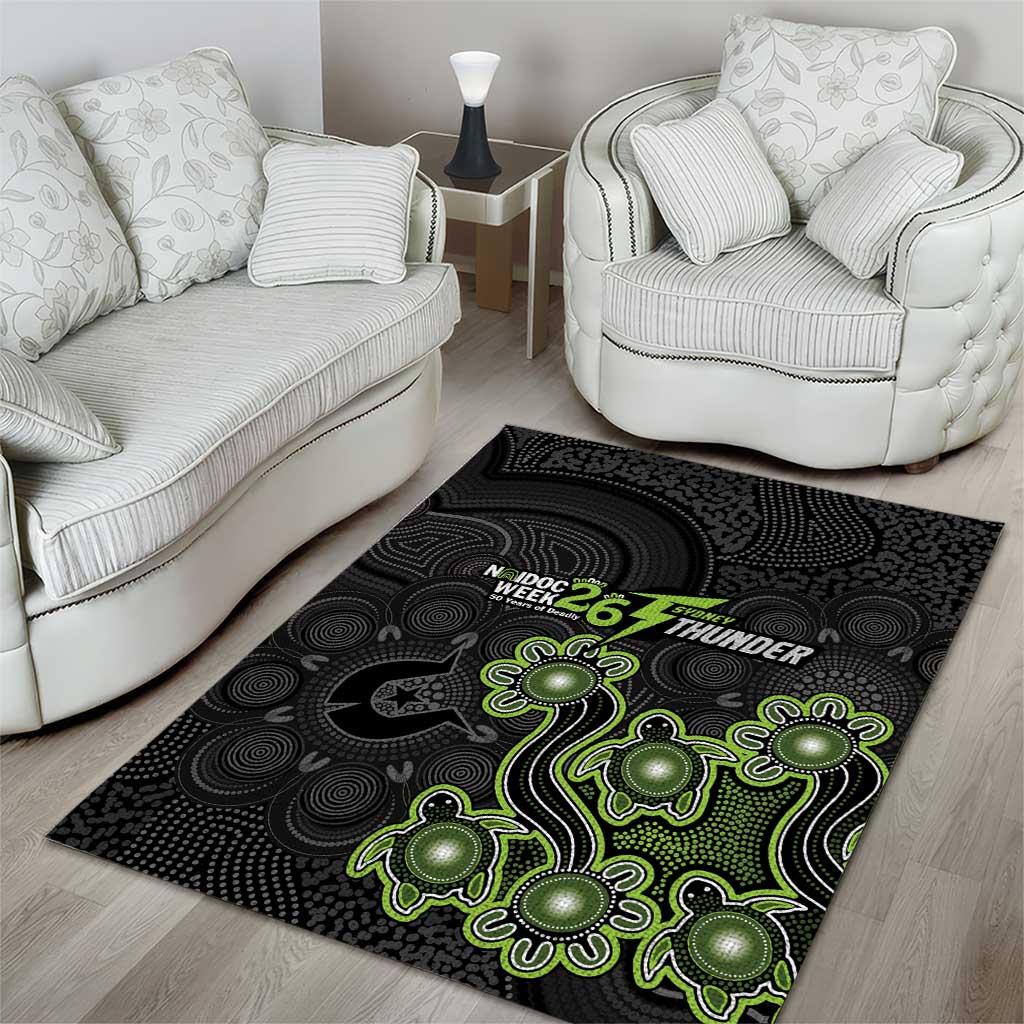 Sydney Thunder NAIDOC Week 2026 Area Rug Sea Turtles Aboriginal Art