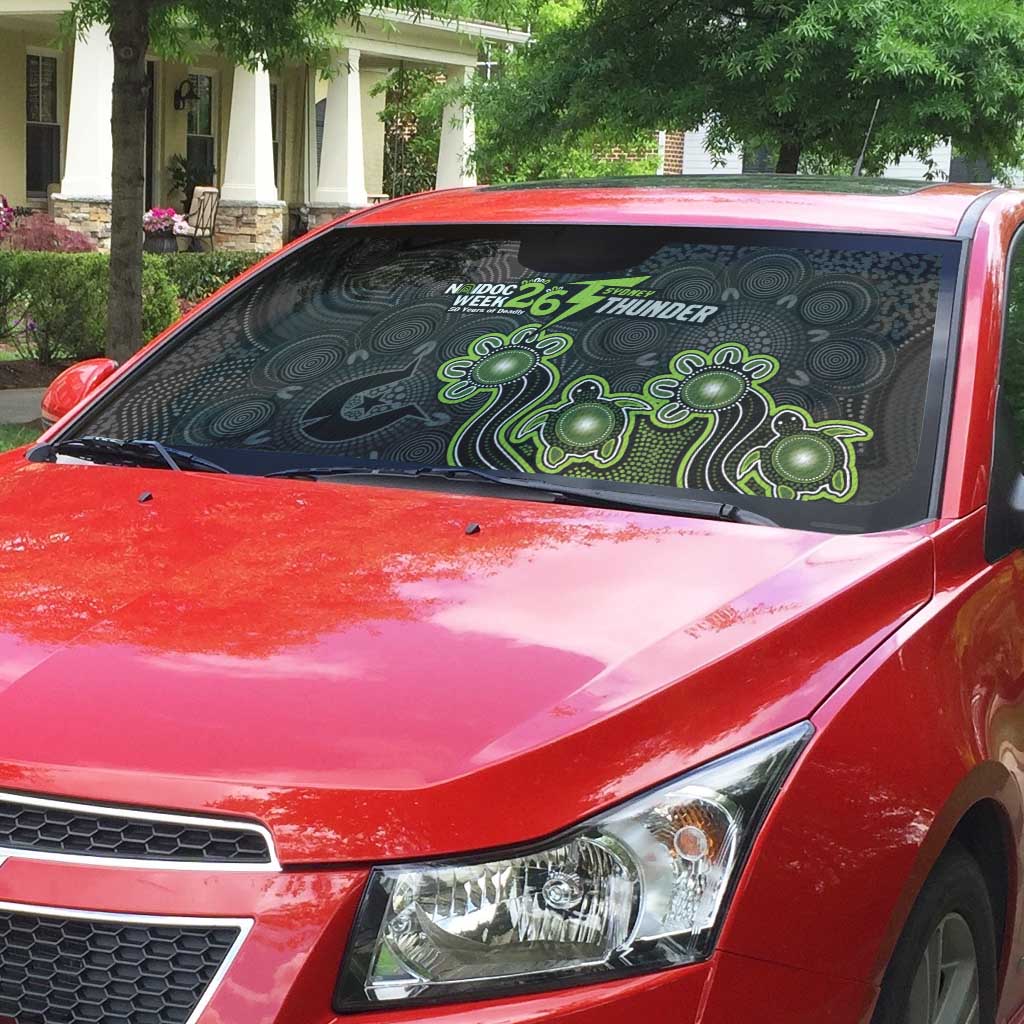 Sydney Thunder NAIDOC Week 2026 Auto Sun Shade Sea Turtles Aboriginal Art