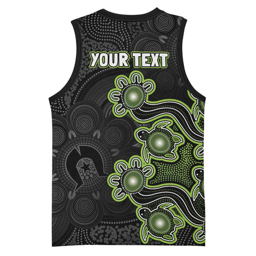 Personalised Sydney Thunder NAIDOC Week 2026 Basketball Jersey Sea Turtles Aboriginal Art