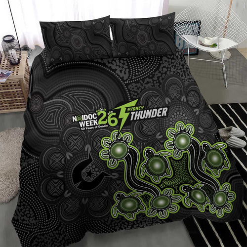 Sydney Thunder NAIDOC Week 2026 Bedding Set Sea Turtles Aboriginal Art