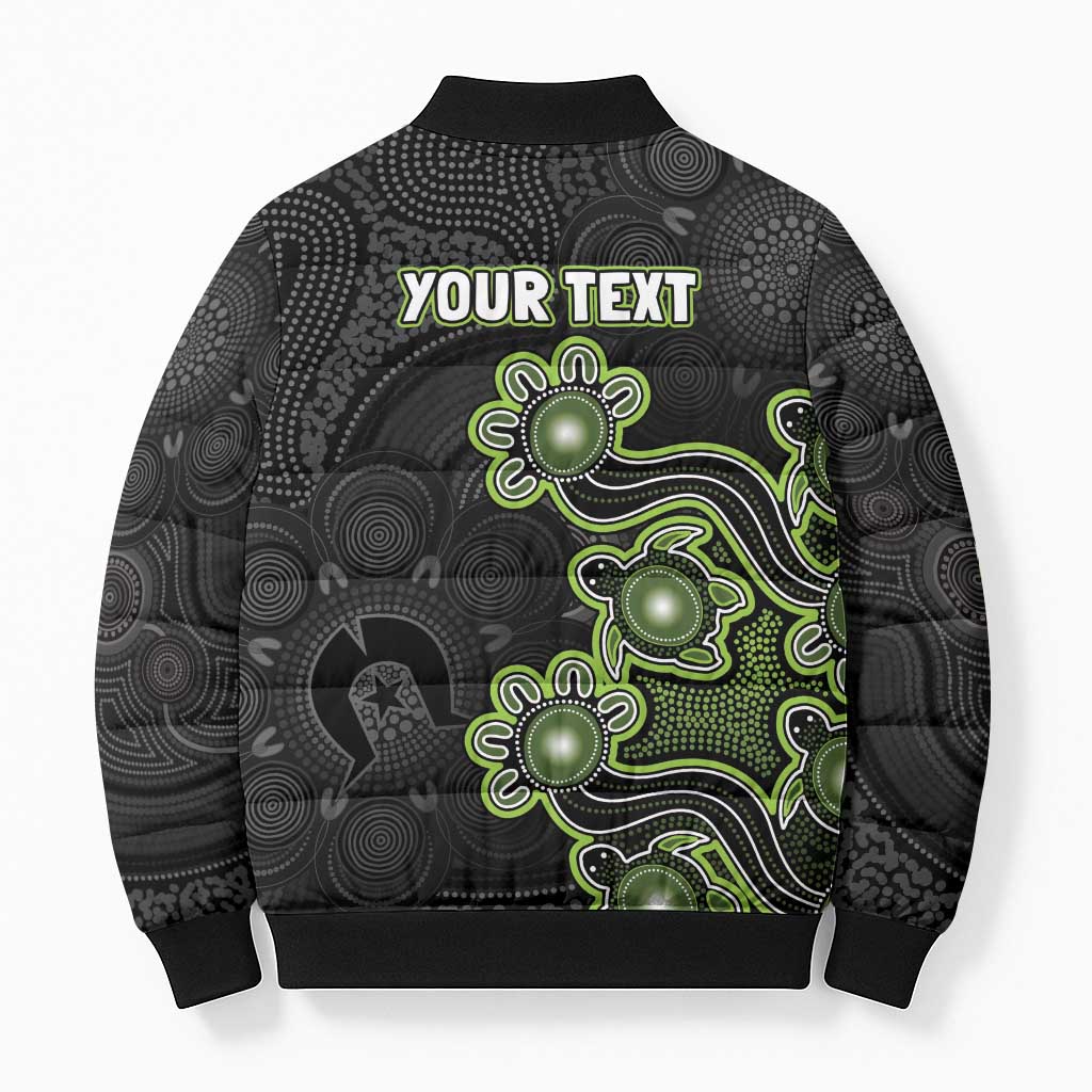 Personalised Sydney Thunder NAIDOC Week 2026 Bomber Puffer Jacket Sea Turtles Aboriginal Art