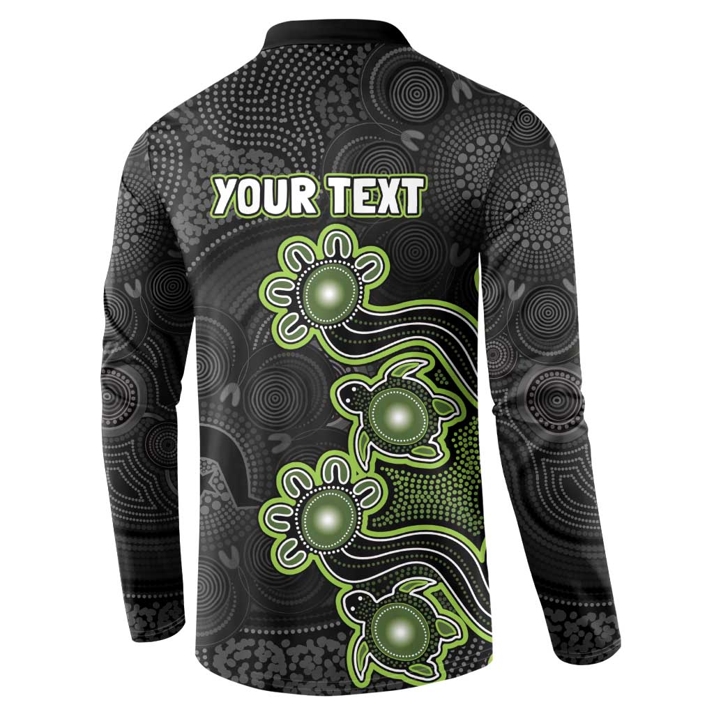 Personalised Sydney Thunder NAIDOC Week 2026 Button Sweatshirt Sea Turtles Aboriginal Art