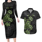 Personalised Sydney Thunder NAIDOC Week 2026 Couples Matching Long Sleeve Bodycon Dress and Hawaiian Shirt Sea Turtles Aboriginal Art