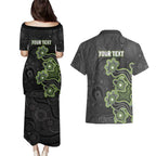 Personalised Sydney Thunder NAIDOC Week 2026 Couples Matching Puletasi and Hawaiian Shirt Sea Turtles Aboriginal Art