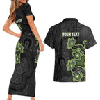 Personalised Sydney Thunder NAIDOC Week 2026 Couples Matching Short Sleeve Bodycon Dress and Hawaiian Shirt Sea Turtles Aboriginal Art