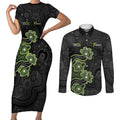 Personalised Sydney Thunder NAIDOC Week 2026 Couples Matching Short Sleeve Bodycon Dress and Long Sleeve Button Shirt Sea Turtles Aboriginal Art