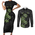 Personalised Sydney Thunder NAIDOC Week 2026 Couples Matching Short Sleeve Bodycon Dress and Long Sleeve Button Shirt Sea Turtles Aboriginal Art