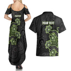 Personalised Sydney Thunder NAIDOC Week 2026 Couples Matching Summer Maxi Dress and Hawaiian Shirt Sea Turtles Aboriginal Art