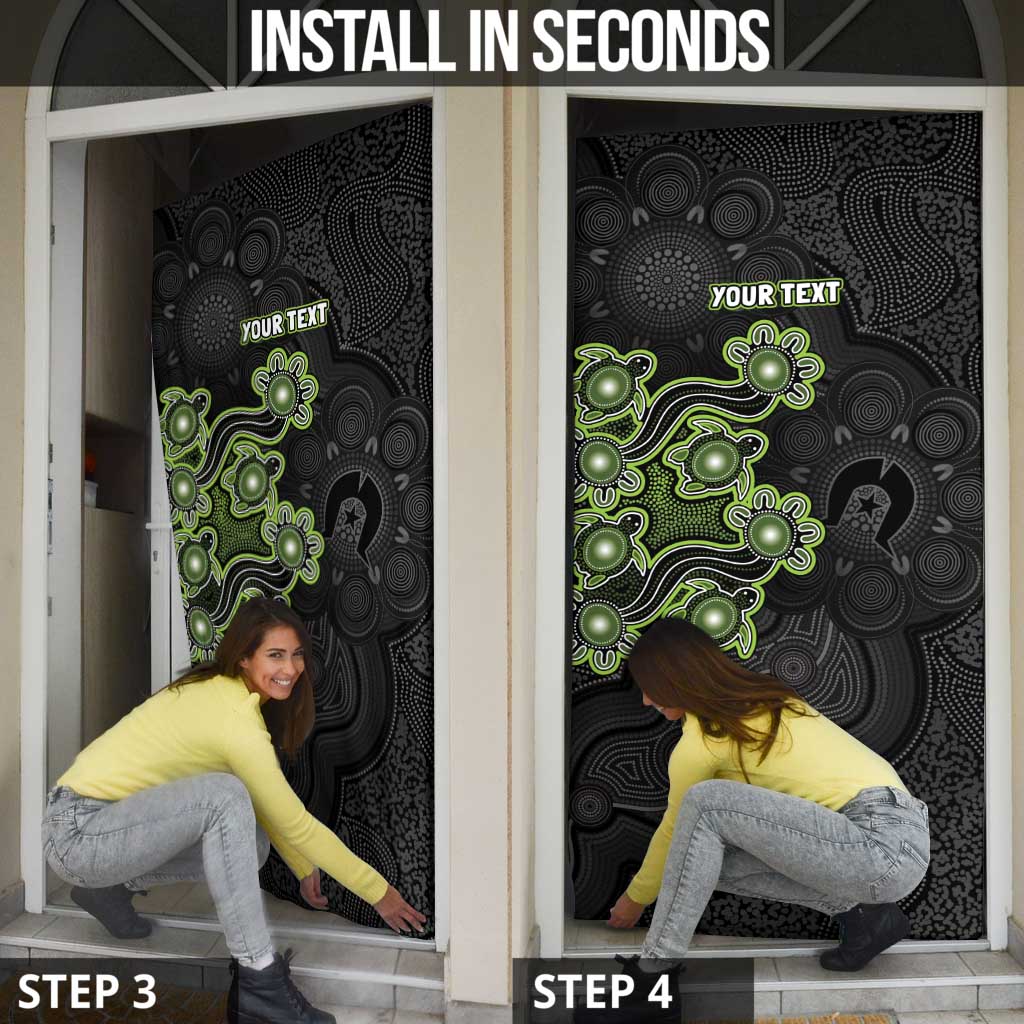 Personalised Sydney Thunder NAIDOC Week 2026 Door Cover Sea Turtles Aboriginal Art