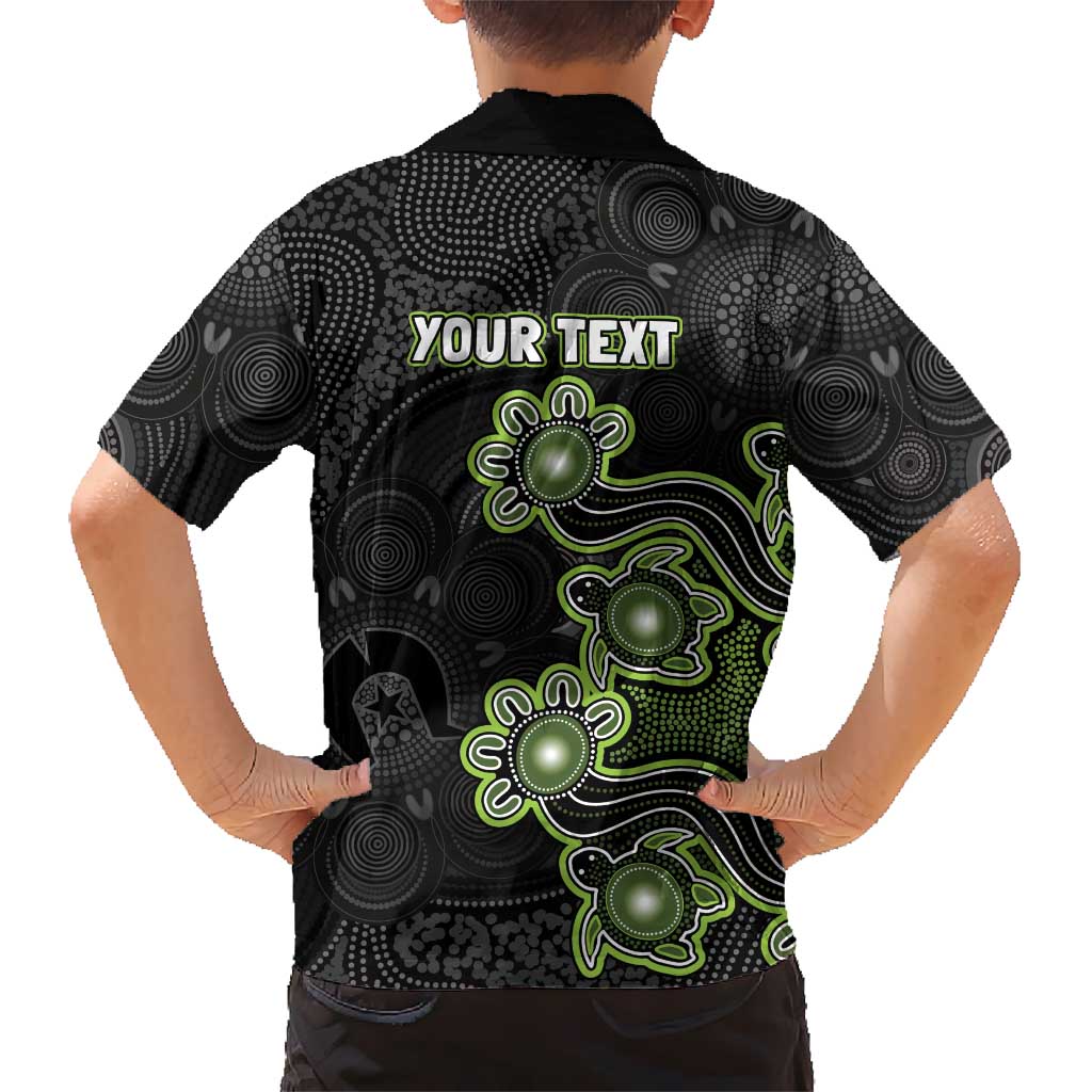 Personalised Sydney Thunder NAIDOC Week 2026 Family Matching Long Sleeve Bodycon Dress and Hawaiian Shirt Sea Turtles Aboriginal Art