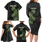 Personalised Sydney Thunder NAIDOC Week 2026 Family Matching Long Sleeve Bodycon Dress and Hawaiian Shirt Sea Turtles Aboriginal Art
